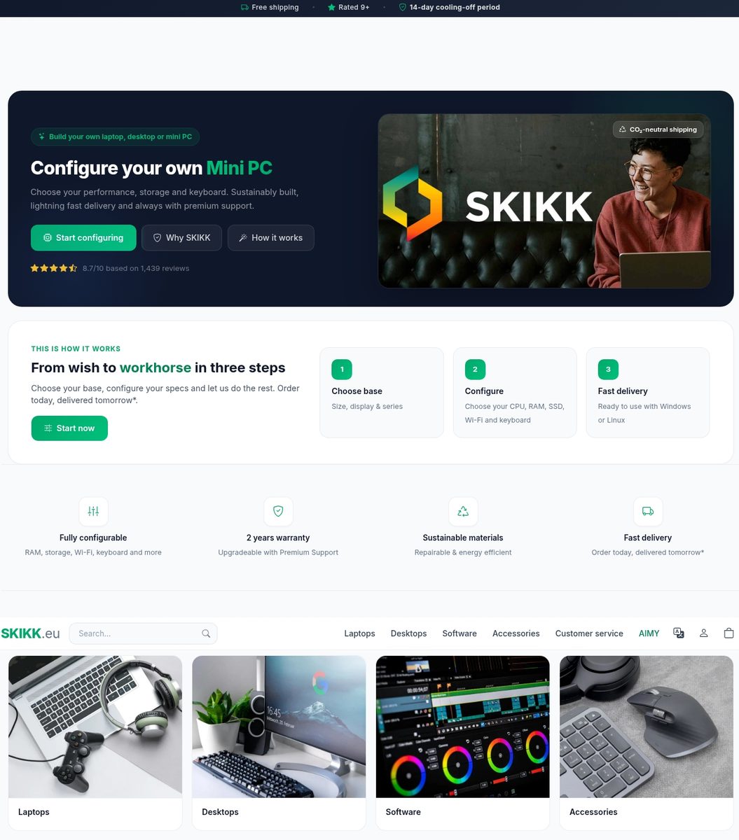 SKIKK Custom Laptops V3